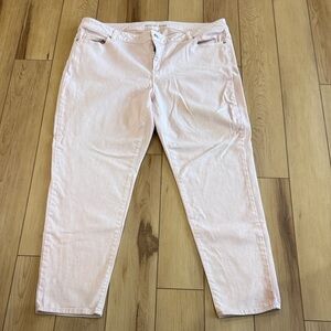 Michael Kors Light Pink Izzy Skinny Stretch Denim